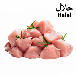 Filet de Poulet Cube Frais Halal - 2.5 kg