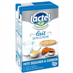 Lait Demi Ecrémé Lactel - 1L